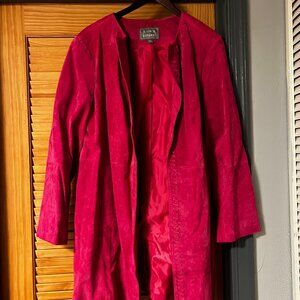 GENUINE Suede 3/4 Length Coat